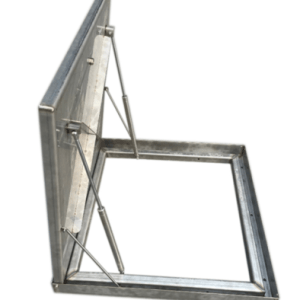 מכסה נירוסטה לחדר מכונות 110X110ס"מ (96/96)