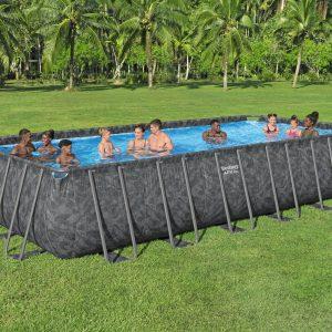 בריכה מלבנית אולטרה BESTWAY דגם 561KG + משאבת חול 1,600 גלון APX