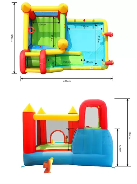 מתקן מים משולב 2 תותחי מים דגם 9247 Happy Hop – תמונה 2